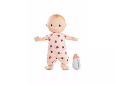 Кукла Lilliputiens Лу мягкая с бутылочкой, 83116
