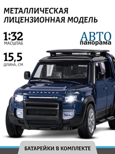 Машинка металлическая ТМ Автопанорама Land Rover Defender 110, М1:32, синий, JB1251534