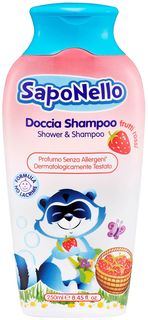 Шампунь и гель для душа Saponello для детей, красные ягоды, 250 мл