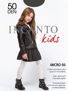 Колготки для девочек Incanto Micro50 grigio melange, серый, 152-158