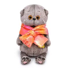 Мягкая игрушка Басик Budi Basa BABY в дутом шарфе 20 см арт. 329142