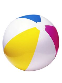 Мячик надувной Intex трехцветный 51 см