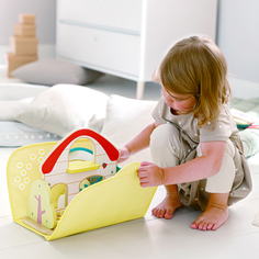 Hape Пастель, Ферма, коврик и фигурки животных