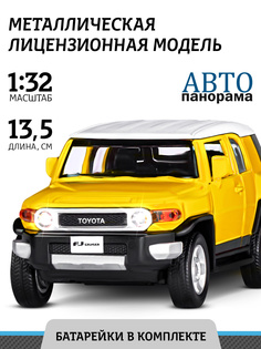 Машинка инерционная Автопанорама 1:32 Toyota FJ Cruiser,желтый