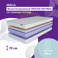 Матрас в детскую кроватку MIELLA Twisted-Softness, анатомический 60x120см