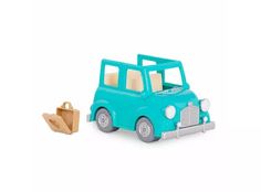 Игровой набор Lil Woodzeez Машина с чемоданом, голубой LW6549