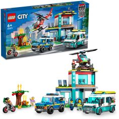 Конструктор LEGO City Штаб-квартира аварийных транспортных средств, 706 деталей, 60371