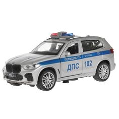 Машина Технопарк BMW X5 M-SPORT Полиция серебристая