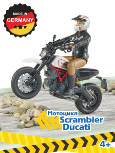 Игровой набор Bruder Мотоцикл Scrambler Ducati Desert Sled с мотоциклистом