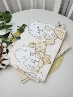 Набор пеленок непромокаемых "Умка на бежевом" 2шт 70*100см No Brand