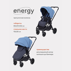 Коляска прогулочная Rant Basic ENERGY RA096 Blue