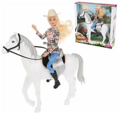 Игровой набор Defa Lucy На прогулке Кукла с лошадью