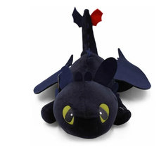 Мягкая игрушка Toys Torg, Дракон Беззубик, черный, 35 см