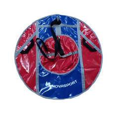 Санки надувные NovaSport 90 см тюбинг без камеры СH040.090 серый/красный синий