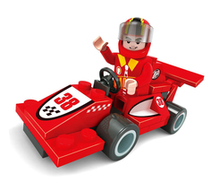 Конструктор Гонка «Красный болид», 40 деталей Unicon