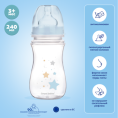 Бутылочка антиколиковая Canpol EasyStart Newborn baby голубая 3м+ 240 мл