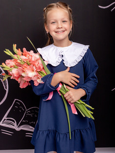 Платье детское Batik 018 ш23-1, синий, 128 Батик