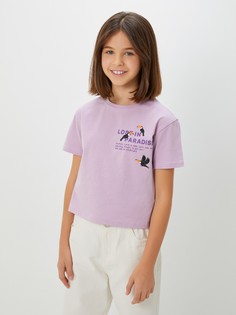 Футболка детская Acoola 20210510119, фиолетовый, 140
