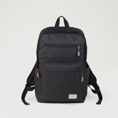 Рюкзак молодёжный, классический, отдел на молнии, 2 наружных кармана, цвет чёрный No Brand