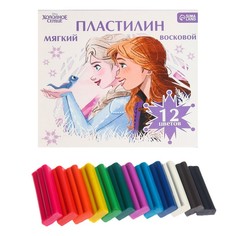 Пластилин мягкий «Детский», 12 цветов, 180 г, Холодное сердце Disney