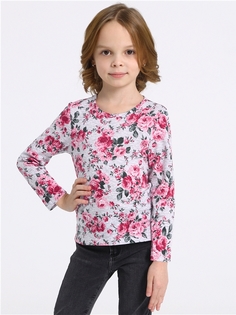 Лонгслив детский Апрель 1ДДЛД3568001н, серый, 104