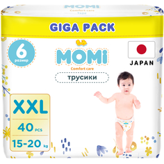 Трусики-подгузники MOMI COMFORT CARE XXL (15-20 кг) GIGA, 40 шт