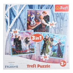 Trefl Пазл Волшебная история 3 в 1 Frozen-2 20х36х50 элементов 34853 с 3 лет