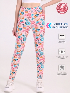 Леггинсы детские Апрель 1ДРЛ1609804н, десерты на светло-розовом, 152