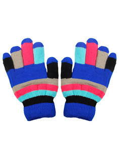Перчатки детские Little Mania ZW-ANG47, синий, ярко-розовый, голубой, серый, черный, 15