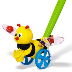 Каталка «Пчёлка», длина ручки 47 см. No Brand