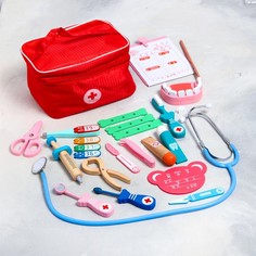 Игровой набор «Играем в доктора» мягкий кейс 22x15x14 см No Brand