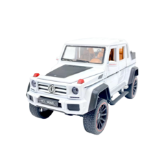 Машинка Mercedes G-Class Гелендваген G65 белый 1:24 инерционная музыкальная Nano Shop