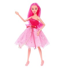Кукла-модель Нежные мечты с розовыми волосами, 7368456W No Brand