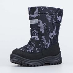 Дутики детские Котофей 464059-46 цв.черный р.30