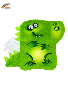 Мягка игрушка Штучки, к которым тянутся ручки - грелка динозаврик, зеленый