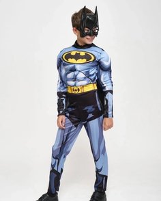 Карнавальный костюм SuperHero Бэтмен, серый, 140