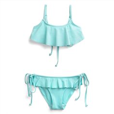 Купальник раздельный детский PlayToday 294020, зеленый, 128