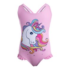 Купальник слитный детский PlayToday 199065, розовый, 140