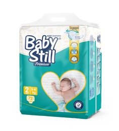 Детские подгузники BABY STILL большая упаковка - мини белый