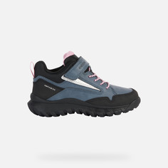 Туфли Geox J Simbyos Girl B Abx для девочек, размер 26, J36LGA0MEFUC4321, чёрно-синий