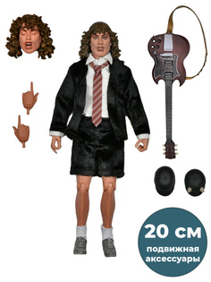 Фигурка Neca AC/DC Ангус Янг с гитарой аксессуары, подвижная, 20 см