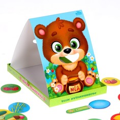 Развивающая игра «Накорми зверушку» (2 основы+ ложка+ 20 элементов) Лесная мастерская