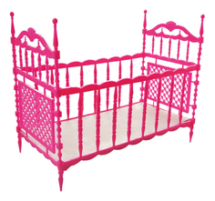 Кроватка для куклы Плэйдорадо розовая