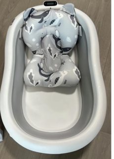 Ванночка детская складная luxmom HBT-007 серый