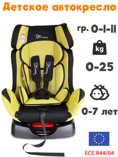 Детское автокресло Maksi-junior 718 Луи гр 0-1-2 желтое