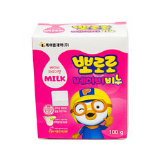 Pororo Туалетное мыло детское с козьим молоком и натуральными маслами аромат присыпки, 100 KM Pharmaceutical