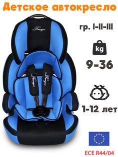 Детское автокресло Maksi kids RM517 гр 1-2-3 Premium blue