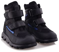 Ботинки Minimen для мальчиков, чёрные, размер 33, 2641-54-23B-01