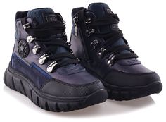 Ботинки Minimen для мальчиков, тёмно-синие, размер 32, 2661-44-23B-01