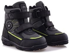 Ботинки Minimen для мальчиков, чёрные, размер 34, 2657-64-23B-02